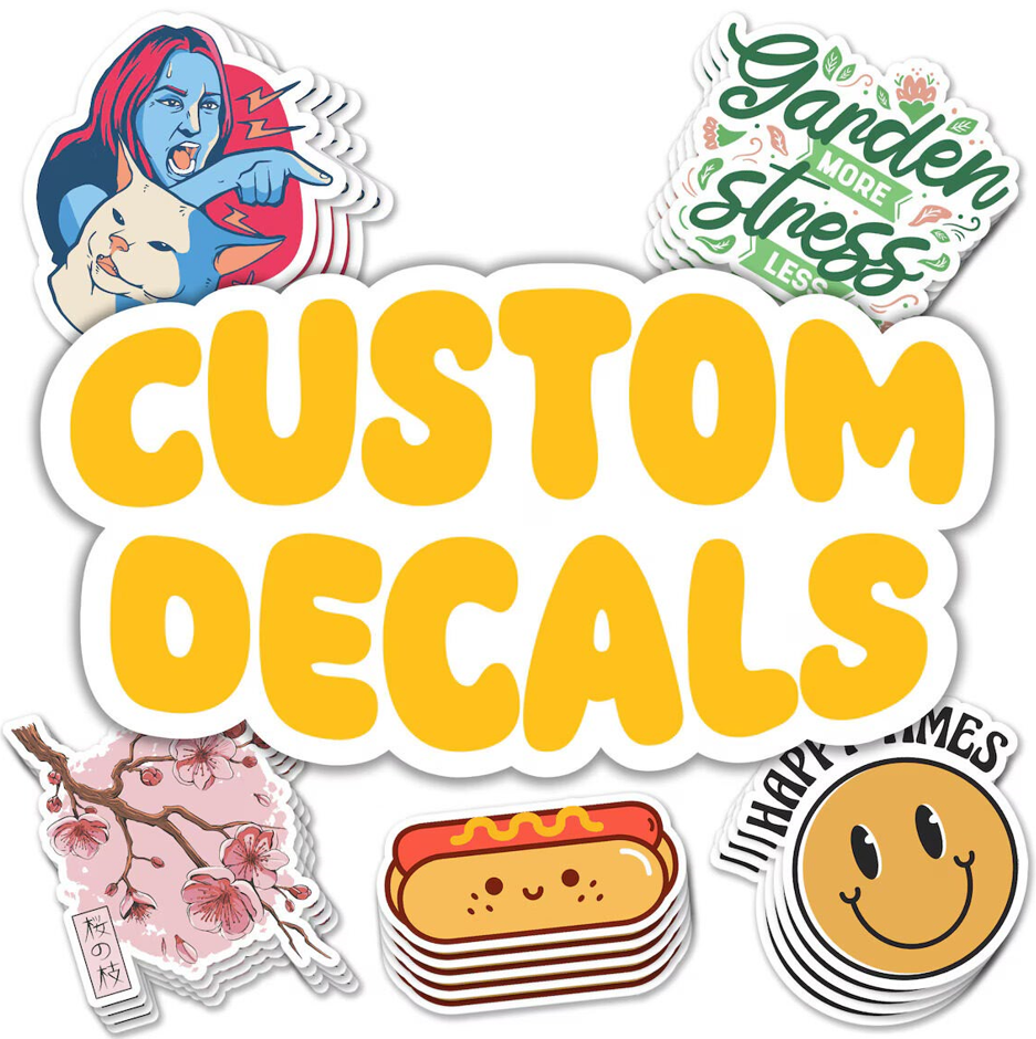 Custom Standard GLOSSY Vinyl Stickers